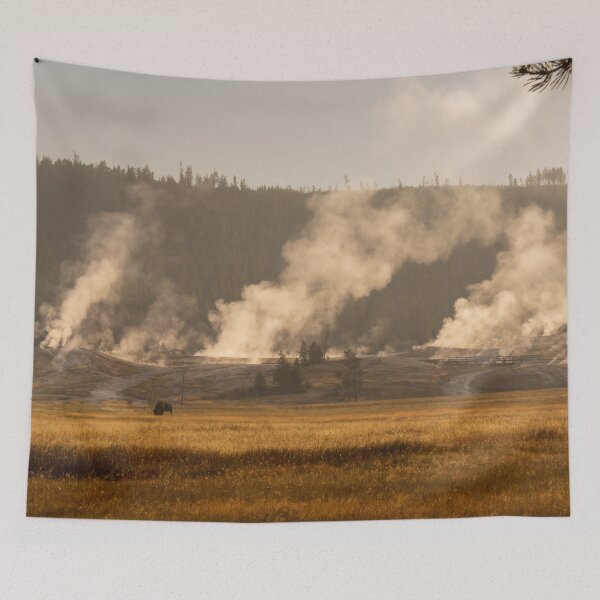 Item preview, Bison in a Steamy Thermal Area designed and sold by Zurickdesigns.