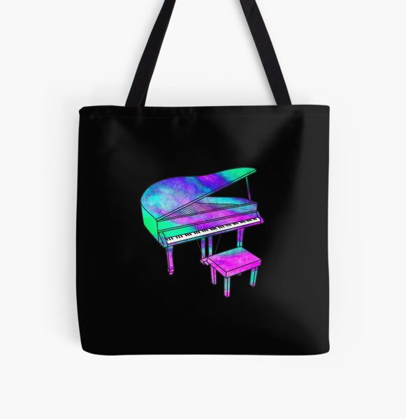 Colorful Piano Tote Bag