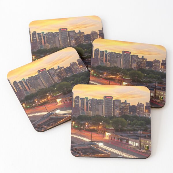 Item preview, Dallas Skyline With Orange Sunset designed and sold by stevem88.