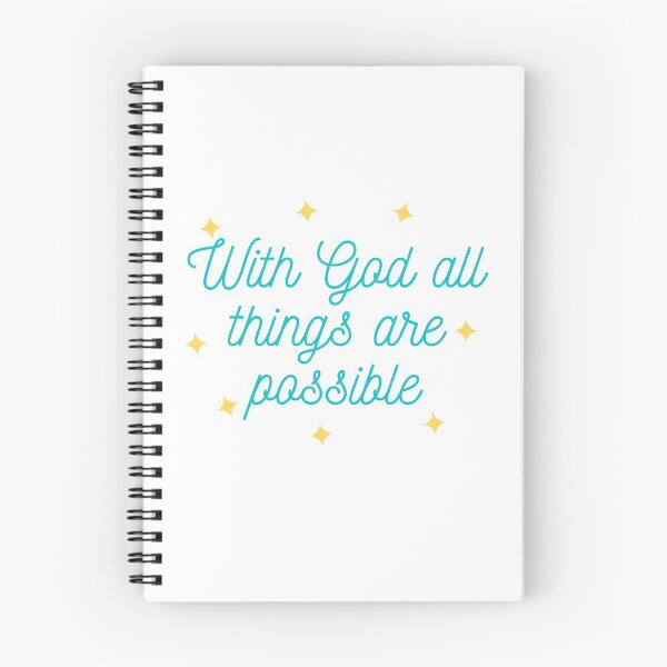 Item preview, with god all things are possible designed and sold by Sticker-Shoppee.