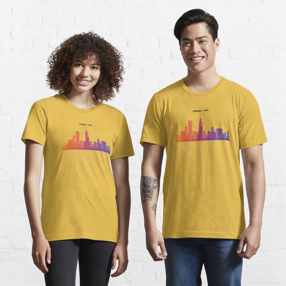 Chicago Skyline City United States USA Tee Outfit Design T-Shirt