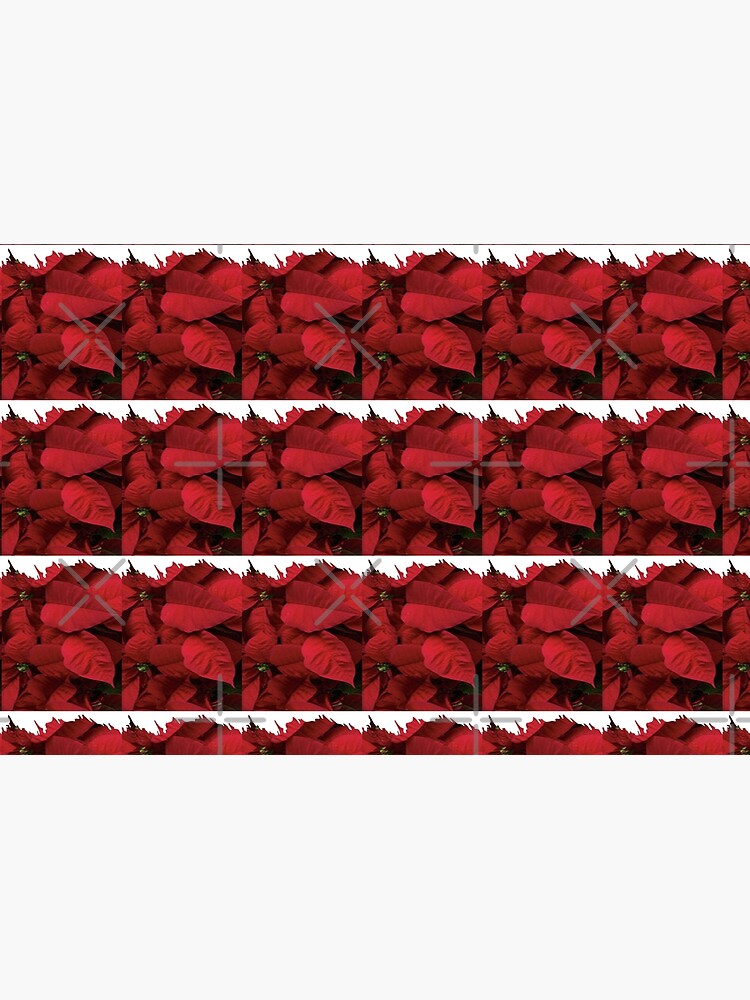 Romantic Red Poinsettia design with a white trim by Veee8