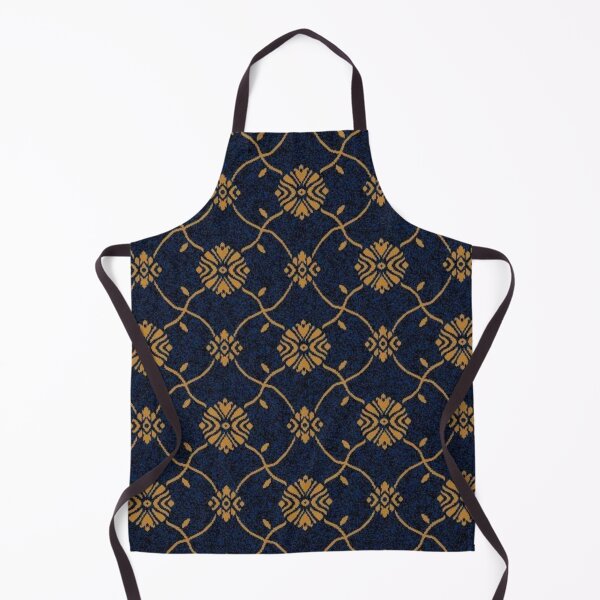 Item preview, Royal Gold Dark blue carpet Pattern design designed and sold by astrunb5.