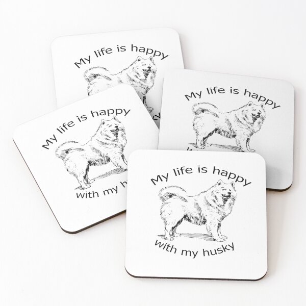 Item preview, My life is happy with my husky designed and sold by merchfun2.
