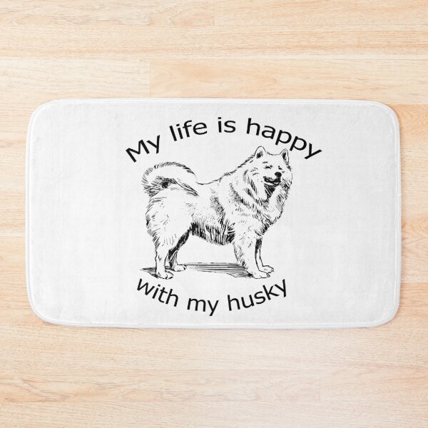 Item preview, My life is happy with my husky designed and sold by merchfun2.
