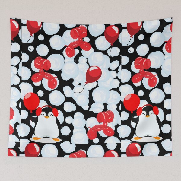 Item preview, Balloons, Snowballs And A Penguin designed and sold by Mamalia.