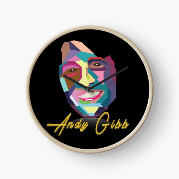 Andy Gibb 80s Classic Clock
