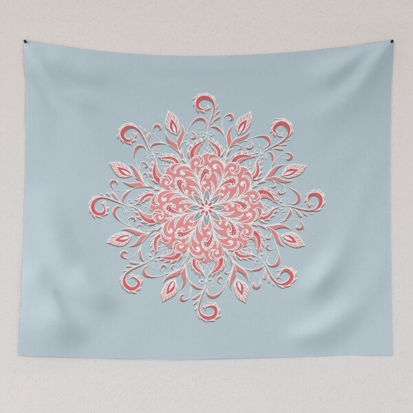 Item preview, Eight Pointed Swirl Mandala (Raspberry Red) designed and sold by squishyrainbow.