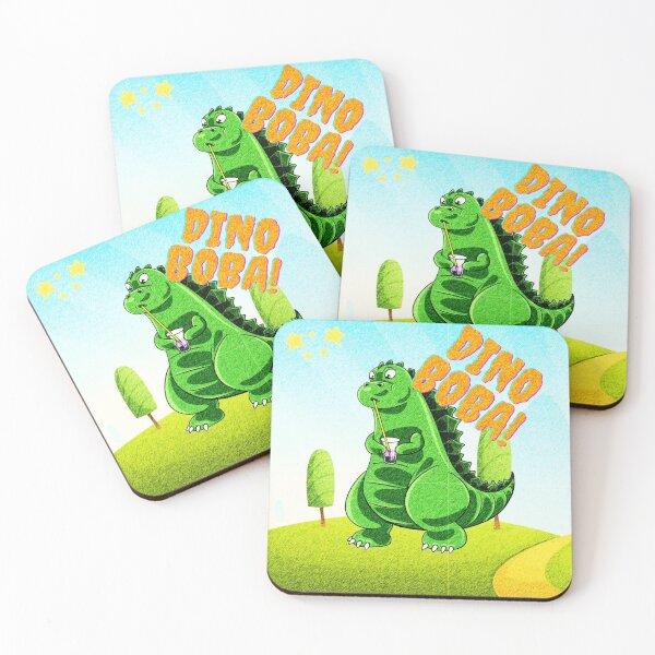 Item preview, Da Cute Giant Dino Boba Drawing designed and sold by Kadeda.