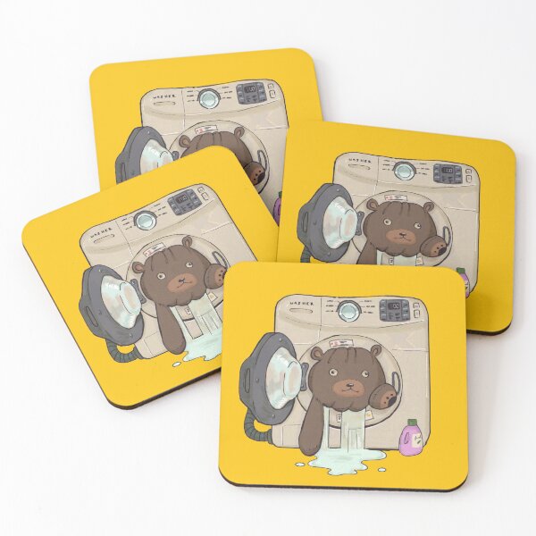 Item preview, Teddy Bear in Washing Machine designed and sold by helenaorteza.