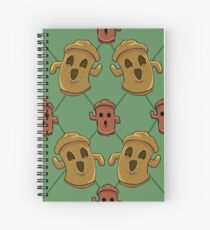 Gyroid Print Spiral Notebook