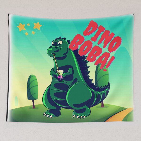 Item preview, Da Cute Giant Dino Boba Vintage designed and sold by Kadeda.