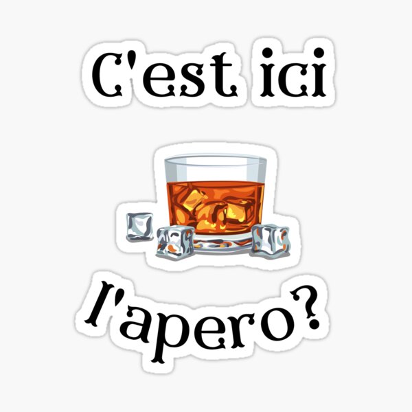 C'est ici l'apéro? Sticker