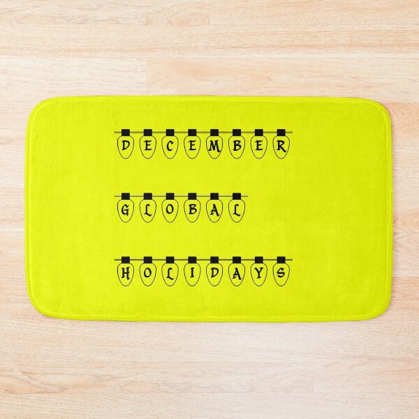 Item preview, December Global Holidays Yellow designed and sold by DamaliePierre.