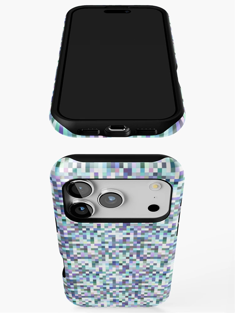 Thumbnail 3 of 4, iPhone Case, Color Pixels Pattern designed and sold by simpleones.