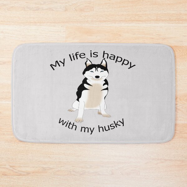Item preview,   My life is happy with my husky designed and sold by merchfun2.