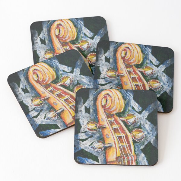 Item preview, Cello Scroll Music Abstract Art Mixed Media designed and sold by studioroya.