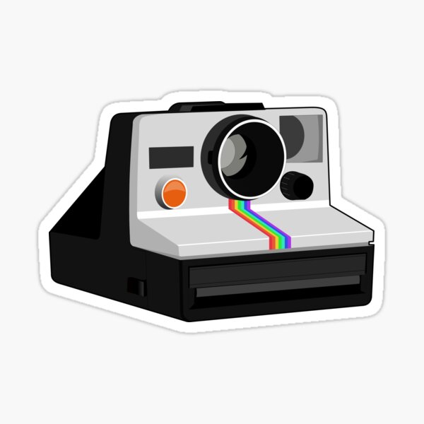 90s Polaroid Camera Vinyl Sticker – jasmithdesigns