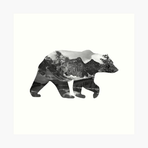 Grizzly Bear Family Silhouettes, Mama Bear with Cubs Kids T-Shirt for  Sale by Jenn Inashvili