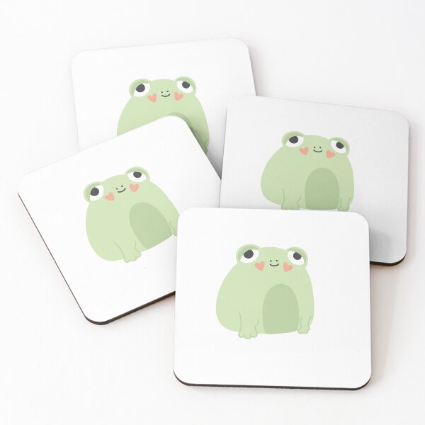 Item preview, Frog With Heart Cheeks designed and sold by emma makes doodles.