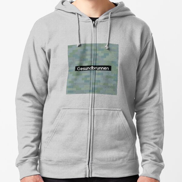Gesundbrunnen Station Tiles (Berlin) Zipped Hoodie
