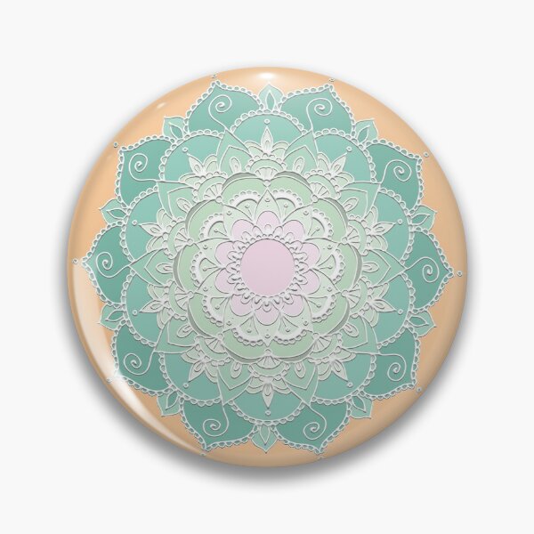 Artikelvorschau, Zehnzackiges Mandala (Grün und Pnk) entworfen und verkauft von squishyrainbow.
