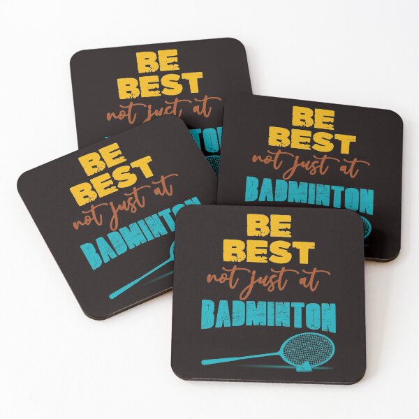 Item preview, Be Best Not Just At Badminton - Funny Badminton Grunge Text Effects Gift Idea designed and sold by leo121687.