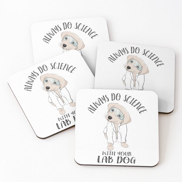 Item preview, Always Do Science With Your Lab Dog Cute Funny Labrador Puppy designed and sold by TheInkElephant.