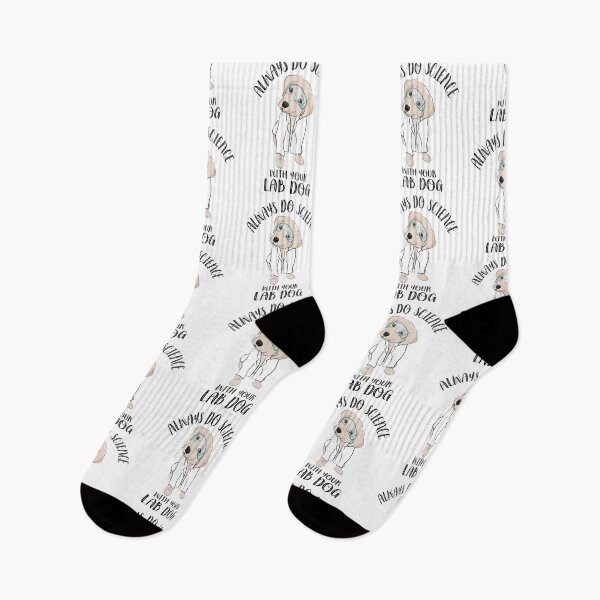 Item preview, Always Do Science With Your Lab Dog Cute Funny Labrador Puppy designed and sold by TheInkElephant.