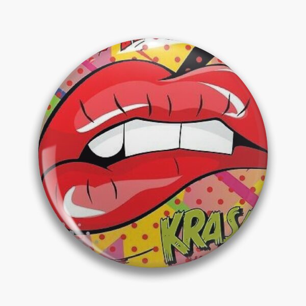 Item preview, Funky Colorful Krash Boom Blaf Lips Design designed and sold by Opal Print.