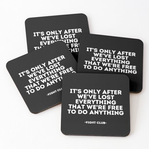 Item preview, Fight Club Quote - It's only after we've lost everything that we're free to do anything designed and sold by madeyougiggle.