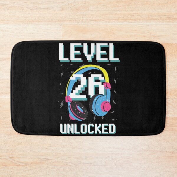 Item preview, Level 26 Unlocked Gaming Birthday Shirt With Age designed and sold by Sutra-Lotus-Co.