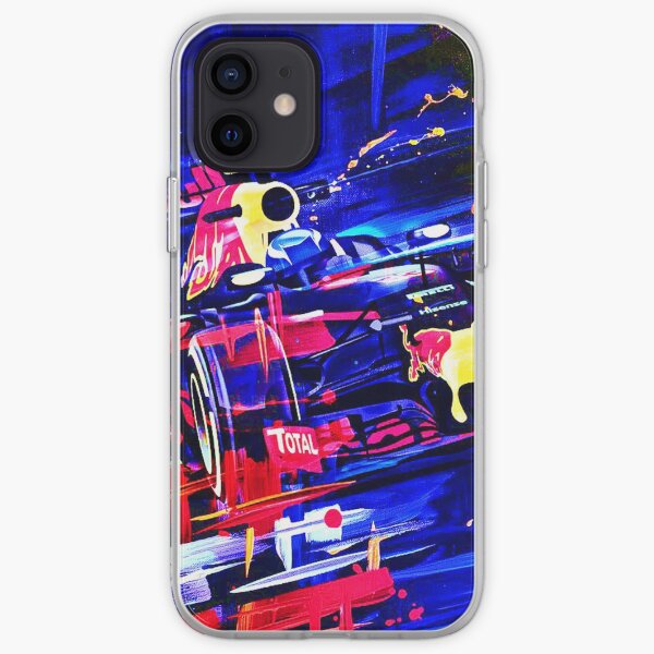 RED BULL MAX VERSTAPPEN ALBON FÓRMULA 1 UN CAMPEÓN GRAN PREMIO LEGEND DRIVER COCHE DE CARRERAS DIBUJADO Funda blanda para iPhone