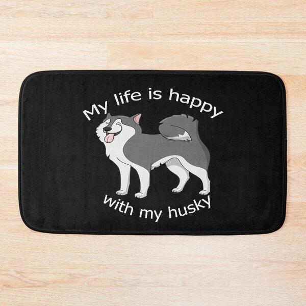 Item preview,   My life is happy with my husky designed and sold by merchfun2.