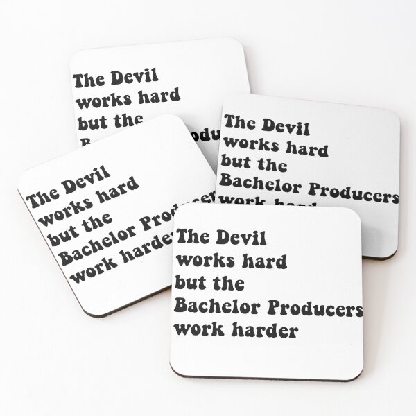 Item preview, The Devil Works Hard But The Bachelor Producers Work Harder Black designed and sold by tryin2brelevant.