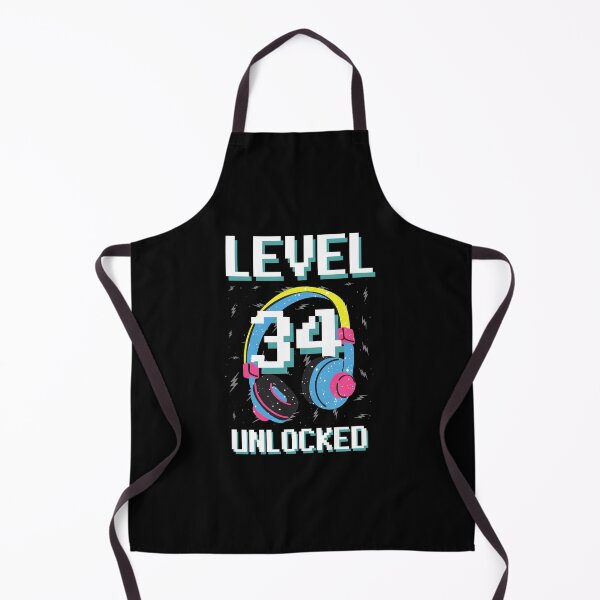 Item preview, Level 34 Unlocked Gaming Birthday Shirt With Age designed and sold by Sutra-Lotus-Co.