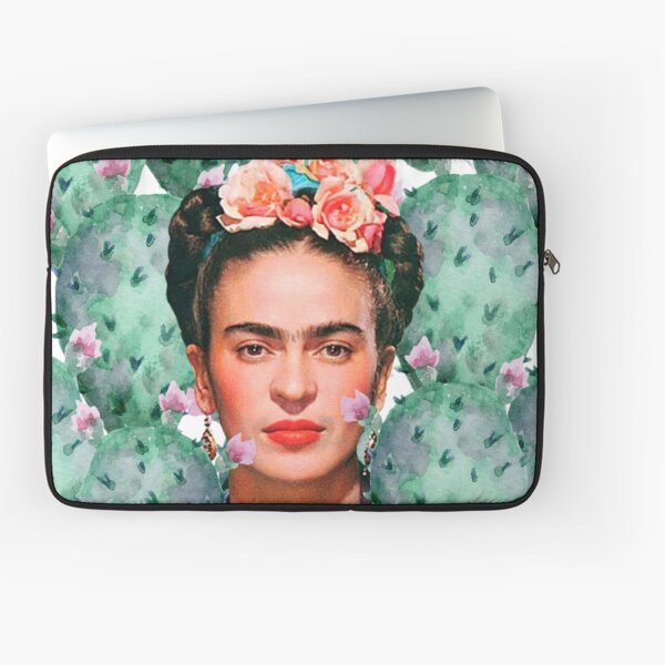 Aperçu de l'œuvre Impression de Frida Kahlo, fleurs, cactus, aquarelle, couleur créée et vendue par Adriana C (All about Frida).