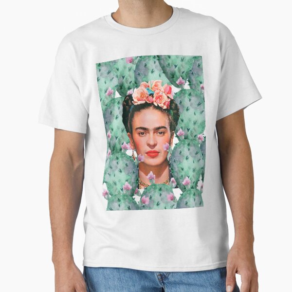 Aperçu de l'œuvre Impression de Frida Kahlo, fleurs, cactus, aquarelle, couleur créée et vendue par Adriana C (All about Frida).
