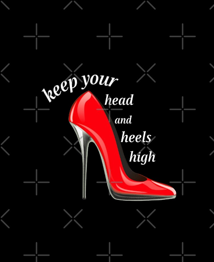 Keep Your Heels Head And Standards High - Pink Watercolor Splash - Posters  and Art Prints | TeePublic