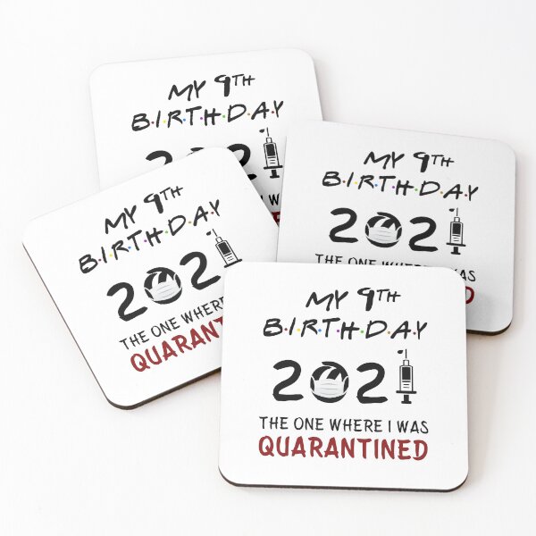 Item preview, My 9th Birthday 2021 The One Where I was Quarantined Kids gifts designed and sold by AnimaLovers.