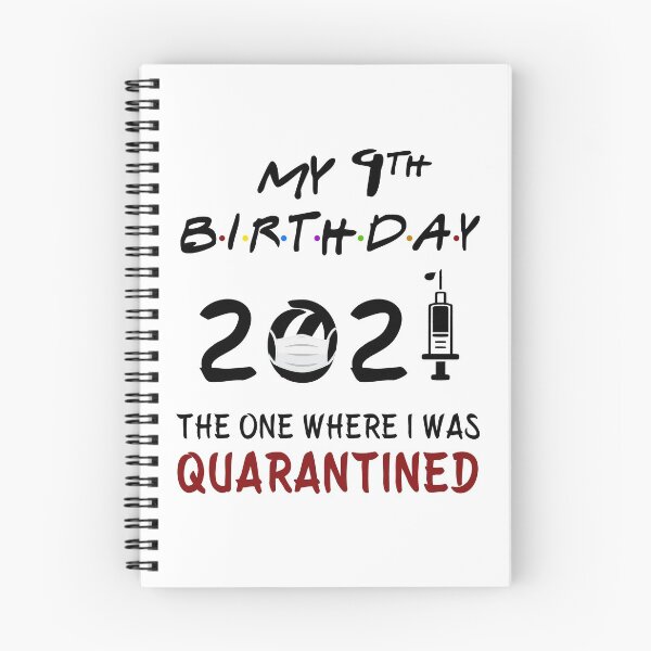 Item preview, My 9th Birthday 2021 The One Where I was Quarantined Kids gifts designed and sold by AnimaLovers.