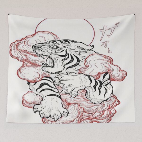 Item preview, JAPANESE TIGER ART designed and sold by DleVerified.