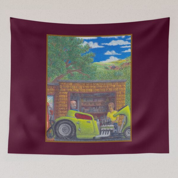 Item preview, 32 Ford Coupe at Vintage Gas Station designed and sold by MLMcKellip.