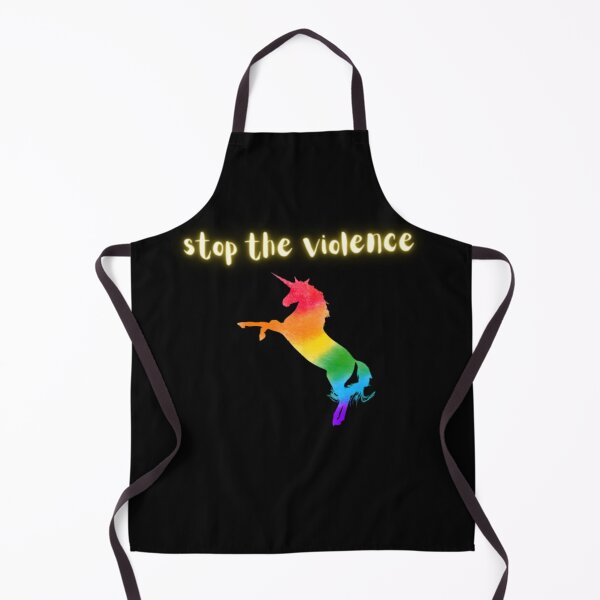 Item preview, Glee "Stop The Violence" Unicorn/Pride Art designed and sold by BabyCupcakes.