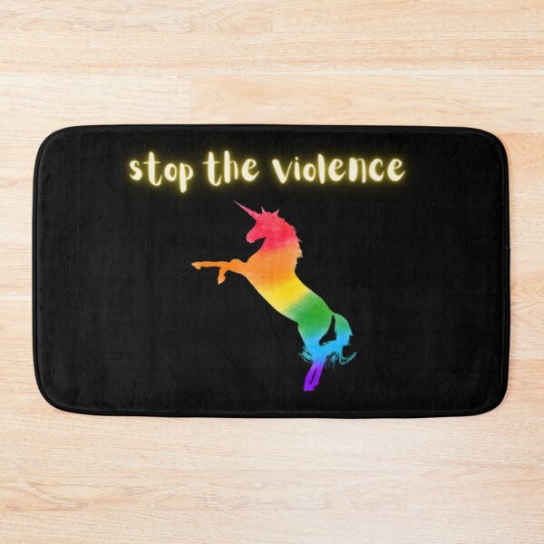Item preview, Glee "Stop The Violence" Unicorn/Pride Art designed and sold by BabyCupcakes.