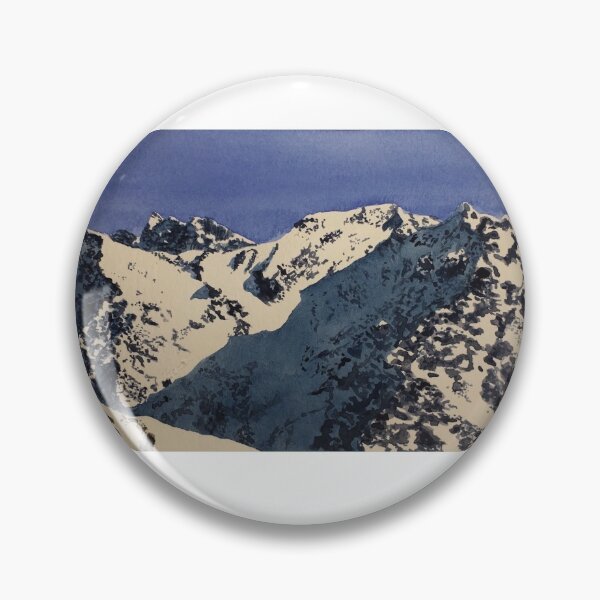 Item preview, Andes Snow Mountain Watercolor Draw designed and sold by Daniela Ponzini Montes.