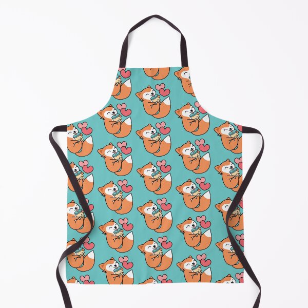 Item preview, Cute Kawaii Fox Sipping Boba Tea - Bubble Tea designed and sold by BobaTeaMe.