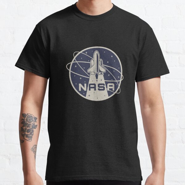 Retro NASA Logo Design; Sticker, Mask, Tee Poster for Sale by lilyvermilya