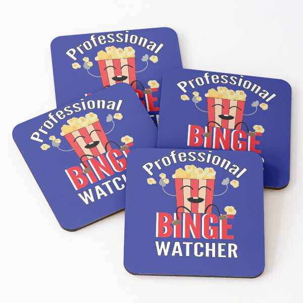 Item preview, Professional Binge Watcher  with popcorn  designed and sold by Escapene.