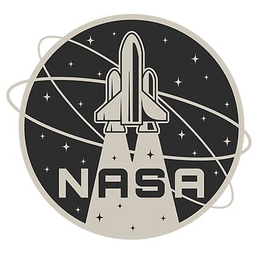 Pegatina for Sale con la obra «Diseño de logotipo vintage de la NASA» de  lilyvermilya